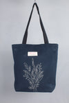 Blue Hand Embroidery Tote Bag