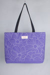 Blue Hand Embroidery Tote Bag