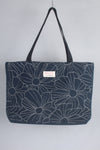 Blue Hand Embroidery Tote Bag