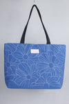 Sky Blue Hand Embroidery Tote Bag