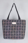 Hand Embroidery Slety Gray Tote Bag