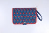 Magenta and Blue Wristlet Wallet