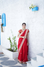 Red Chakravarti Dress