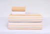 Orange and White Stripes Double Bedsheet