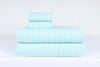 Sea Green and White Check Double Bedsheet Set