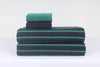 Black, Blue and Sea Green Double Bedsheet