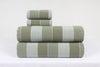 Green Multi Striped Double Bedsheet