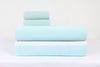 Sea Green, Green and White Double Bedsheet with Pillow Covers