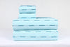 Sea Green Double Bedsheet and Green Striped