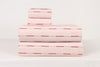 Peach Double Bedsheet with Check and lining