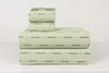 Green Double Bedsheet with Check and lining