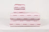 Peach Double Bedsheet with Check and lining