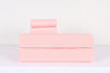 Baby Pink and White Striped Soft Double Bedsheet