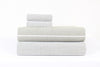 Gray Double Bedsheet With White Striped