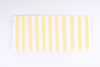 White and Amber Orange Striped Single Bedsheet