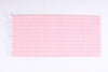 Pink and White Striped Check Single Bedsheet