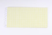 Light Yellow with Check Single Bedsheet