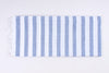 Blue and White Striped Single Bedsheet