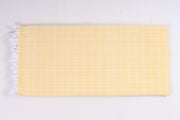 Yellow Check Single Bedsheet