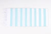 White and Sea Green Single Bedsheet