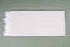Cream and White Striped Check Single Bedsheet