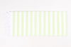 Green and White Striped Single Bedsheet