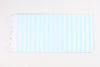 White and Sky Blue Lining Single Bedsheet