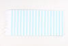 White and Sky Blue Single Bedsheet