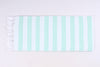 Sea Green and White Striped Soft Chadar