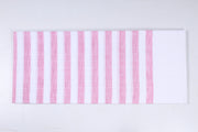 White and Taffy Pink Stripes Single Bedsheet