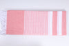 Red and White Striped Single Bedsheet