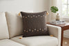 Charcoal Brown Cushion Cover