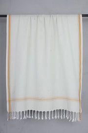 Gamcha/Soft Cotton Bath Towel with Striped Border