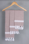 Brown Napkin and White Border