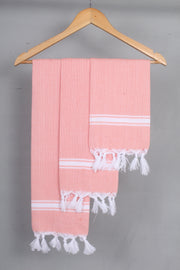 Orange Napkin with White Border