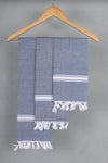 Blue Napkin with White Border
