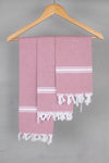 Onion Pink Napkin with White Border