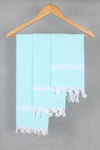 Sea Green Napkin with White Border