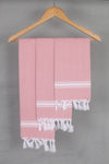 Baby Pink Napkin with White Border