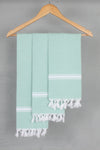 Mint Green Napkin with White Border