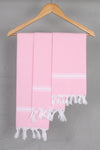Pink Napkin with White Border