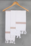 White Napkin with White Border