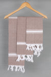 Syrup Brown Napkin with White Border