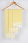 Yellow Napkin with White Striped