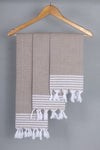Brown Napkin with White Striped