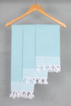 Sea Green Napkin with White Border