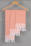 Orange Napkin with White Lining Border