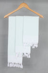 Sea Green Napkin with White Lining Border