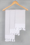 Pearl Gray Napkin with White Striped