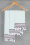 Turkish Napkin with Onion Striped Border